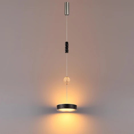 Подвесной светильник Odeon Light Riviera 5451/32LB черный/никель/металл/керамика/хрусталь/акрил LED x 32W 2000К/3000K/4000K/переключ