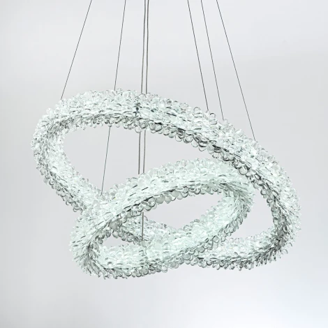 Подвесной светильник светодиодный хрустальный с пультом с регулировкой цветовой температуры и яркости Modelux MODESTYLE MS.5002.600.400 CR