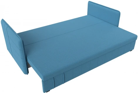 Диван прямой Слим (Голубой/Рогожка) Лига Диванов арт.121145