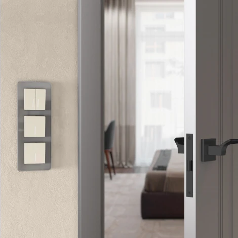 Выключатель одноклавишный с подсветкой (айвори матовый) Werkel W1110162 (a059279)