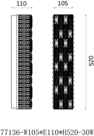 Настенный светильник Fluorite Festo FL1051-3W (LED, 220V)