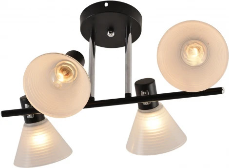 Потолочная люстра на штанге Reluce 01553-3.3-04B BK+CR (220V)
