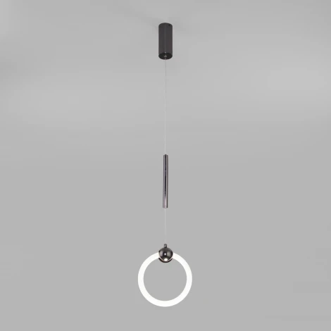 Подвесной светильник Eurosvet Rim 90165/1 черный жемчуг (LED, 220V, на проводе, кольцо)