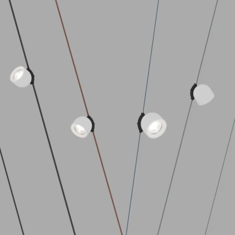 Трековый светильник 48V Denkirs Belty Spot DK5540-WH+BK (LED)