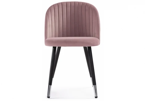 Стул Woodville на металлокаркасе Gabi light purple / black 15200