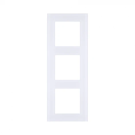 Рамка 3-постовая стекло белый Kollinger Asthetik AS3WH