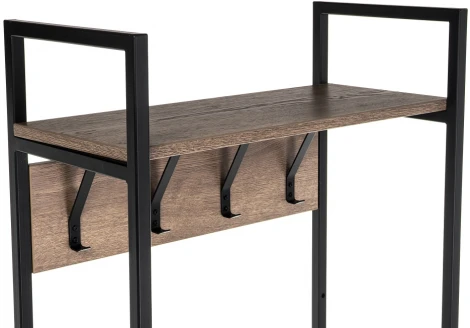 Готовая прихожая Woodville Лира дуб велингтон / черный матовый 420987