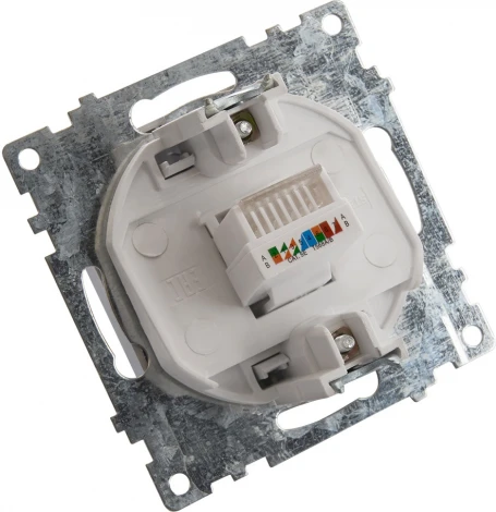 Розетка Ethernet RJ-45 (шампань) Stekker Катрин 39599