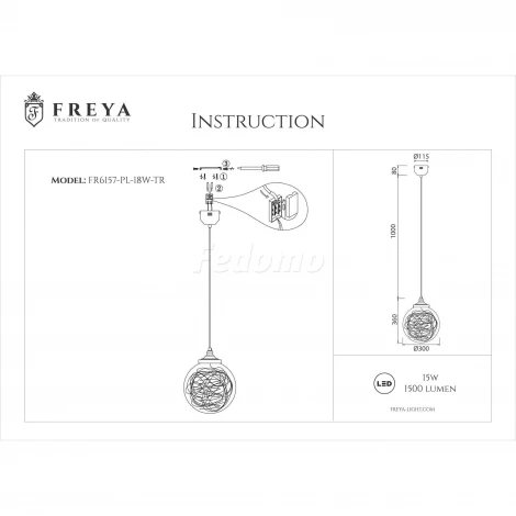 Подвесной светильник Freya Isabel FR6157-PL-18W-TR