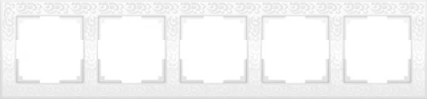 Рамка на 5 постов (белый) W0052301 (a050806)
