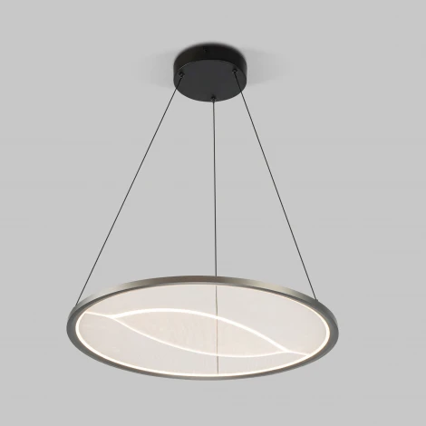 Подвесной светильник Eurosvet Occhio 40027/1 LED серый (220V, на тросе, круглые)