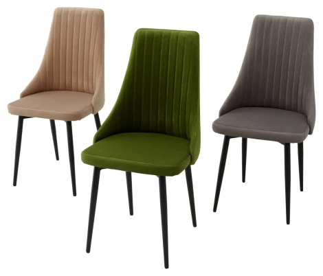 Обеденный стул M-City Руссо Premier 25 Серый, велюр/черный каркас