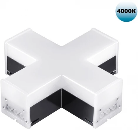 Светильник-соединитель "Х"- образный Novotech Bits 359114 IP20 LED 12W 4000K 220V 1080Лм черный