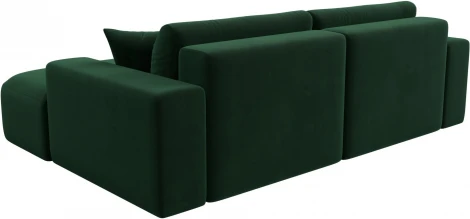 Диван угловой Лига-036 НПБ Классик правый угол (Зеленый/Велюр) Лига Диванов арт.121376