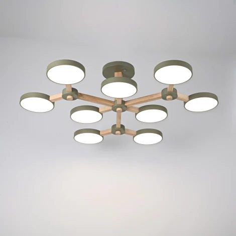 Потолочная люстра на штанге ImperiumLoft Turna-X01 Хаки (141111-26)