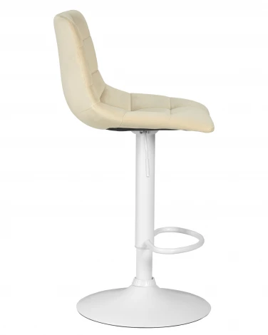 Набор 2 шт Стул барный DOBRIN TAILOR WHITE (бежевый велюр (MJ9-10))