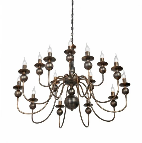 Подвесная большая люстра Vitaluce V1847-7/15 (220V, под старину)