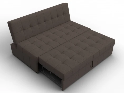 Диван прямой Лига-107 (160) (ЛДСП,Брус,Фанера,Рогожка/Коричневый) Лига Диванов 134913