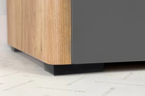 Адам Шкаф двухдверный, цвет дуб крафт золотой/графит Mebelson (арт.MSA-03.2564)