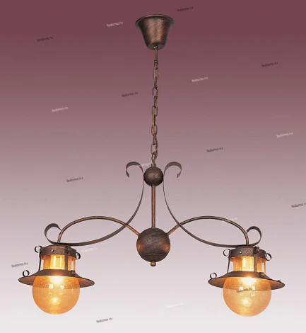 Потолочная люстра N-Light PX-0054 PX-0054/2 coffee with gold