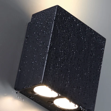 Фасадный светильник черный/металл Odeon Light Arrow 7188/10WL IP65 LED 2*5W 3000K 8° 85-265V