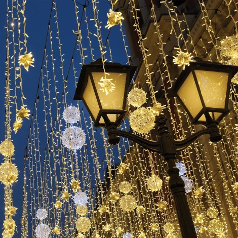 Светодиодная гирлянда Feron 41621 CL08 линейная, статичная, 60м + 3м желтый c питанием от сети