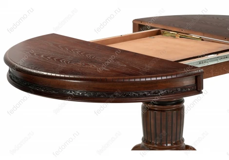 Деревянный стол Woodville Альфред орех / коричневая патина 450826