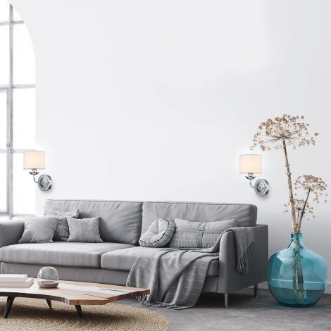 Бра Bovilla 10175/1A E14*40W Chrome (220V, круглые)