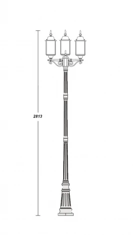 Наземный фонарь уличный Oasis Light b_18 Dublin 64710B