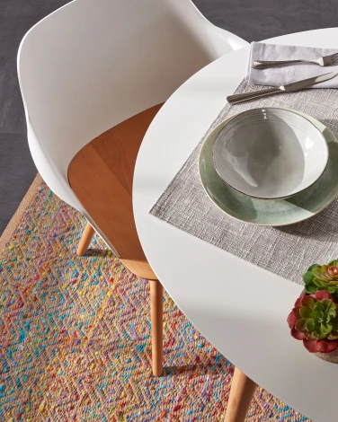 Стол обеденный La Forma (ex Julia Grup) Oqui (Белый/ Дерево,Обработанная древесина)