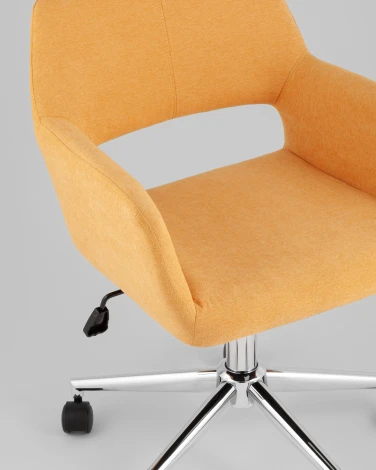 Стул офисный ROSS рогожка желтый Stool Group арт.УТ000039437