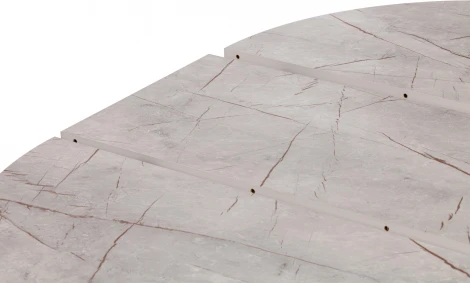 Стол VELETA ЛДСП/HPL/металл, 100 x 100+40 75 см, Агат серый/чёрный Tetchair 19739