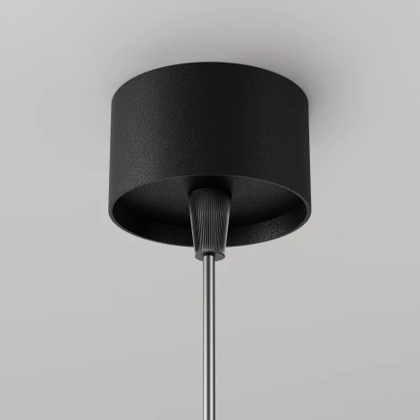 Арматура из металла. Встроенный LED-источник света утоплен в корпусе. Maytoni Technical P072PL-L12B4K-1 Focus LED (220V, на проводе, круглые)