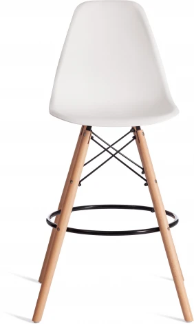 Стул барный Cindy Bar Chair (mod. 80-1) (Дерево бук,Металл,Пластик /Белый)