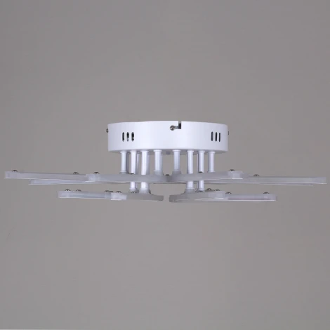 Потолочная люстра светодиодная на штанге с пультом Reluce 09824-3.3-4+4 WH (ночной режим, 220V)