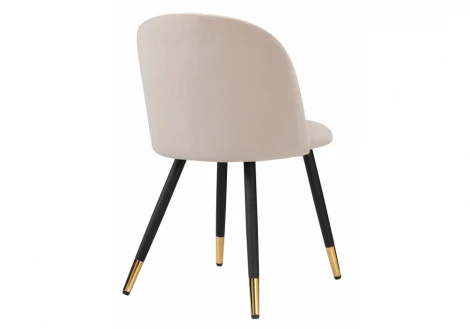 Стул Woodville на металлокаркасе Gabi beige / black / gold 15116