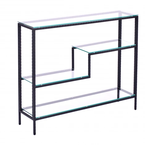 Консольный стол AllConsoles 1012-CB loft clear черный муар
