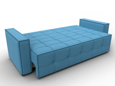 Диван-книжка Лига-067 (ДВП,Дерево/Пластик/Рогожка/Голубой) Лига Диванов 129828