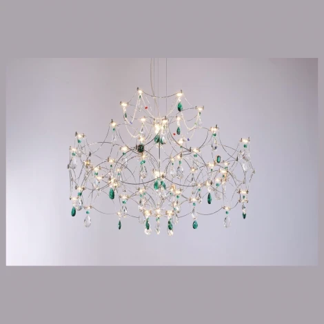 Подвесной светильник светодиодный LED 80x1W 3000K Wertmark Femeralda WE337.08.106
