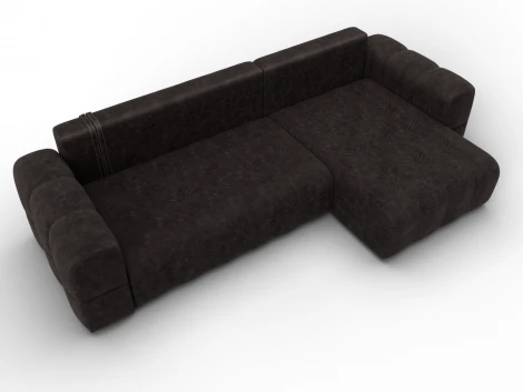 Диван угловой Лига-110 НПБ угол универсальный (ДВП,ДСП,ЛДСП,Брус,Фанера,Велюр/Коричневый) Лига Диванов 136528
