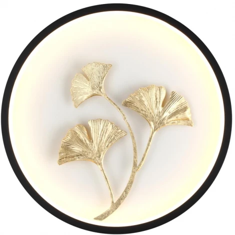 Настенный светильник Odeon Light East 6682/12WL черн/золотое фольгир/металл/акрил IP20 LED 12W 3000K