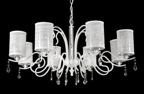 Подвесная люстра ELISA WHITE SP8 Crystal Lux