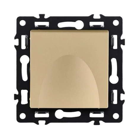 Розетка штепсельная SCHUKO 16A/250 В с крышкой, золотой Kollinger Asthetik AS-015GD