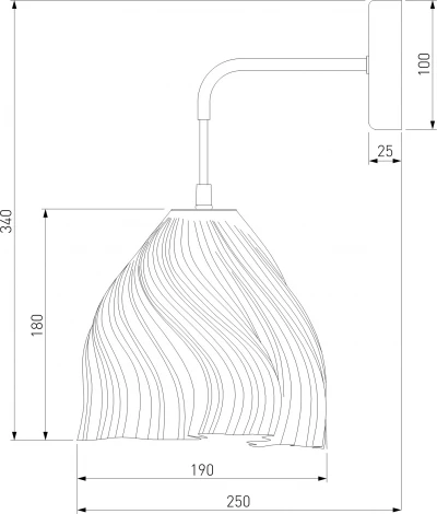 Бра Eurosvet Sinki 40075/1 белый (220V)