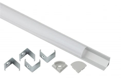 Комплект с угловым анодированным профилем для светодиодной ленты ЭРА 1616R 1616R