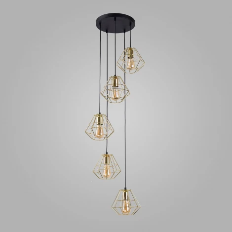Подвесной светильник TK Lighting 1781 Diamond Gold