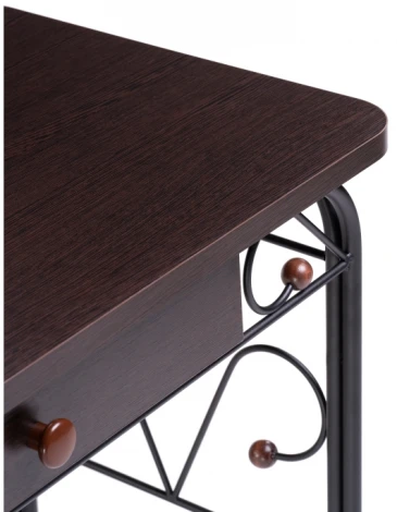 Туалетный столик Woodville Клео 3 черный / венге 446223