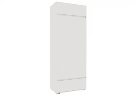 Прихожая Woodville Роут белый / графит комплектация 2