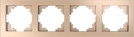 Рамка на 4 поста (шампань) Stekker Катрин 39530