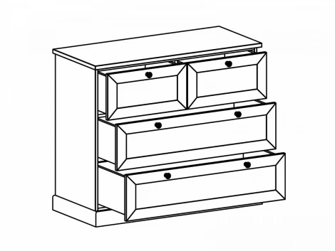 Комод Caprio ОГОГО 434013 (белый)